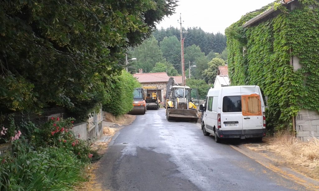 Travaux Chambrefaite route 8